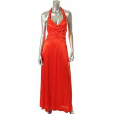 B Darlin Juniors Gown Hot Red Size 3 4 Halter Embellished