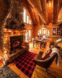 The Cosiest Log Cabins With Fireplace