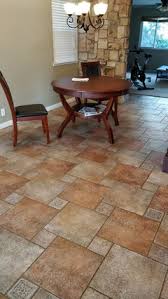 terracota tiles with spc wood flooring