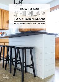 How To Shiplap A Kitchen Island With