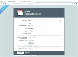 Online Registration Form Template Rent Application Web