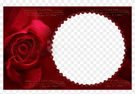 rose photo frame png clipart