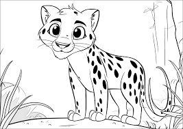 cheetah coloring pages cheetahs kids