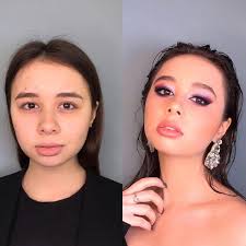 after makeup transformations