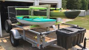 removable kayak rack for a utility