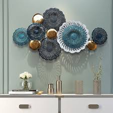 Hollow Out Fl Metal Wall Decor