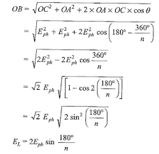 Power In 3 Phase Star Connection