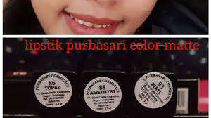 review lipstik purbasari color matte
