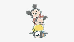 This is a pretty cool trick to learn how to do. Cute Drawing Of Mickey Minnie Pluto And Goofy Cute Tsum Tsum Drawings 413x526 Png Download Pngkit