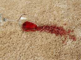 how to clean red wine from carpet