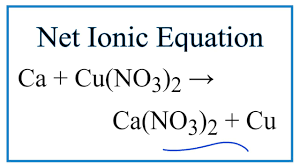 net ionic equation for ca cu no3 2