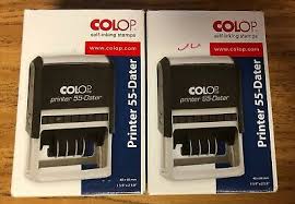 Turn on the printer, and then make sure ink cartridges are installed and paper is loaded in the tray. Colop Printer 55 Self Inking Rubber Stamp 40x60 Real Estate Euc Lot Of 2 19 99 Picclick