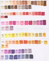 Copic Sketch Marker Colour Chart Quqco Art Blog
