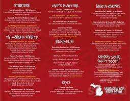 twisted rooster chesterfield menus in