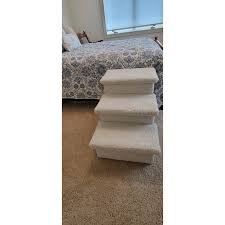 carpeted wooden dog stairs