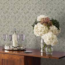 laura ashley willow leaf wallpaper by
