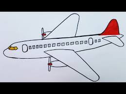 aeroplane drawing quickly how to draw