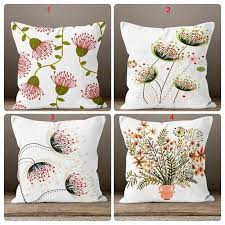 Flower Design Pillow Covers Decorative
