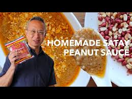 satay peanut sauce homemade from