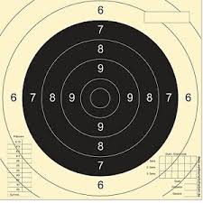 Die zielscheiben mit 10er ringeinteilung (7 bis 10 schwarz) von asg (größe zielscheiben für kugelfangkästen mit 14x14 cm. 50 Schiessscheiben Sportpistole Prazision Portofrei Ebay