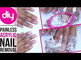 how to remove acrylic nails without