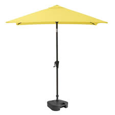 Yellow Fabric Patio Umbrella