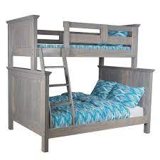 queen canadian pine wood bunk bed