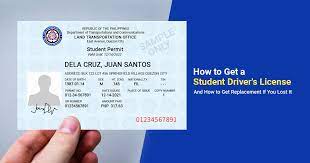 how to get an lto student driver s license