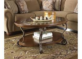 Preston Oval Wood Coffee Table With