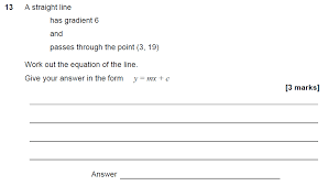 Maths Equations Of Straight Lines