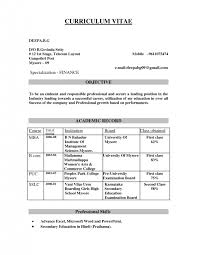 Outline Resume Formats And Examples Cover Letter Amusing Resume    