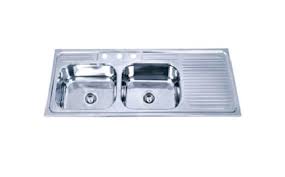 sink double basin with right hand drain