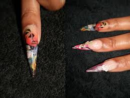 acrylic nails done at nail olympia 2016