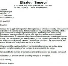 Best Receptionist Cover Letter Examples LiveCareer