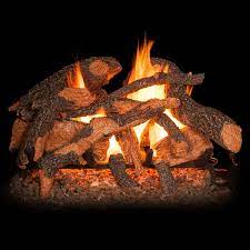 Golden Blount 24 Texas Hickory Fire See Thru Vented Gas Log Set Natural Gas