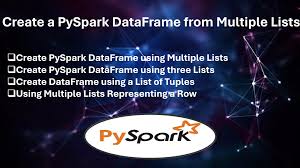 a pyspark dataframe from multiple lists