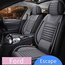 Car 5 Seat Covers Linen Fabric For Ford