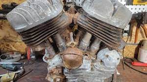 barn find harley 45 flathead motor
