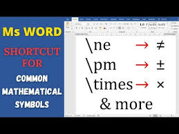 Ms Word Shortcut For Commonly Used