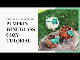 Wine Glass Cozy Pattern Crochet Vlog