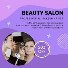 free purple glamour beauty salon
