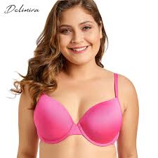Us 13 59 15 Off Delimira Womens New Plus Size Full Coverage Underwire T Shirt Bra In Bras From Underwear Sleepwears On Aliexpress