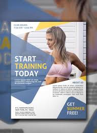 Fitness Gym Flyer Psd Template Marketing Flyer Promotion Fitness Flyer Photoshop Template