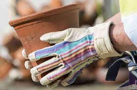 Ladies Leather Gardening Gloves M L