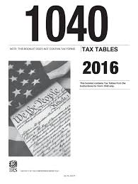 1040 tax table 2016 form fill out