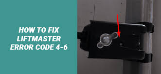 liftmaster error code 4 6 fixed
