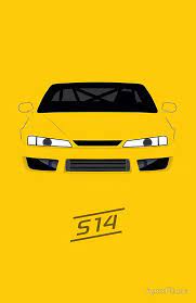 Just some of my drawings. Simple S14 Front End Poster By Apexfibers In 2021 Nissan Silvia Nissan Japanese Sports Cars