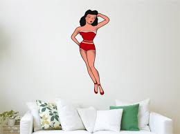 Vintage Wall Art Pinup Girl Wall Decal