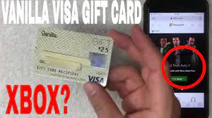 use vanilla visa gift card on xbox live