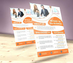 One Page Brochure Template Word Single Page Flyer Template One Page
